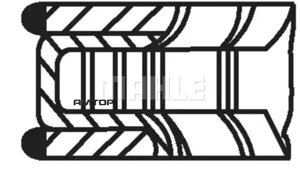 Кольца поршневые 1шт AUDI. VW. SEAT 1.4 16V =76.5 1.2x1.5x2.5 std 95>