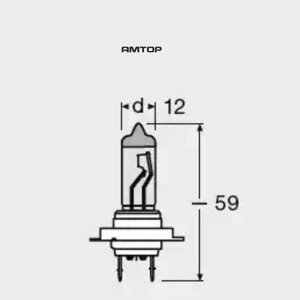 Лампа галогенная H7 12V 55W+20% OSRAM Cool Blue Intense 4200K ite