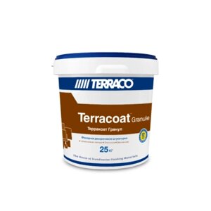 Акриловая декоративная штукатурка Terraco Terracoat Granule acrylic 2,0 mm Exterior ведро 25 кг с текстурой 6148025