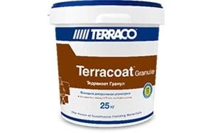 Фасадная декоративная штукатурка акриловая Terraco Terracoat Granule acrylic 1,5 mm Exterior 25 кг Гравитекс 6167125