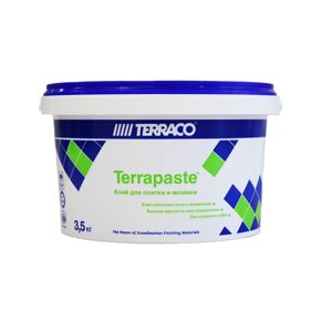 Клей для плитки Terrapaste Готовый пастообразный на акриловой основе 15 кг