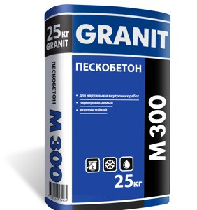 Пескобетон М-300 Granit 25 кг 1 пал =50 шт