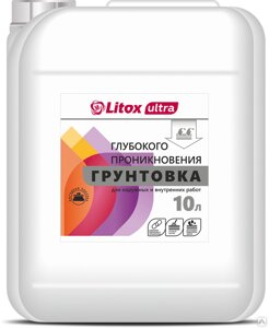Грунтовка глубокого проникновения Литокс Litox Ultra 10 л 65 шт/пал. Литокс Ультра