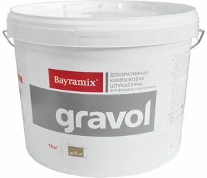 Bayramix Gravol фракция 1,5мм, камешковая штукатурка для ручного и машинного нанесения с ярко выраженной «шубой» (15кг)