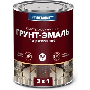 Грунт-эмаль 3 в 1 PROREMONTT белая 1,7 кг