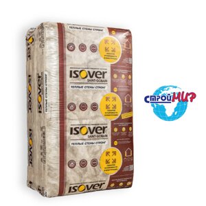 Утеплитель ISOVER Теплые Стены Стронг 50/610х1000 мм Е/К (1 уп-6.1 м2) (пал/40 шт)