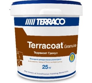 Силиконовая Фасад штукатурка Terraco Terracoat XL 2,5 mm Silicone Exterior 25 кг "Короед 2,5 мм" белая база