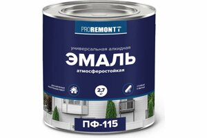 Эмаль ПФ-115 PROREMONTT Ярко-зеленый 20 кг Л-С (33 шт/пал)