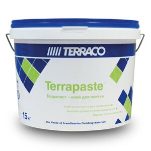 Клей для плитки Terrapaste Готовый пастообразный на акриловой основе 15 кг