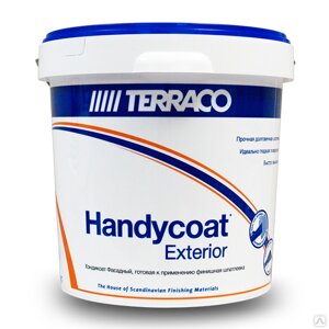Шпатлевка финишная Terraco Хэндикоат Exterior 5 кг фасадная готовая 632505