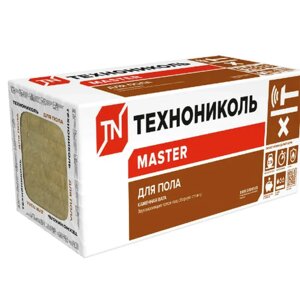 Теплоизоляция Технониколь Master для пола 110 кг/м3 30 мм 5.76 м2 (20 уп/пал)