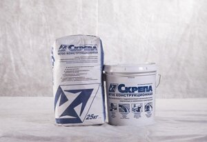 Смесь ремонтная Скрепа М700 сухая конструкционная, Пк1, В50, W18, F400 ведро 25 кг (33 шт/пал)