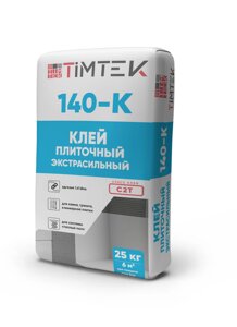 Клей плиточный ТИМТЕК 140-K Экстра сильный 1,4 Мпа класс С2Т25 кг 54 шт/пал
