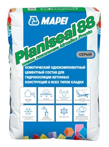 Состав для гидроизоляции Mapei Planisеal 88" Осмотический цементный 25 кг Россия