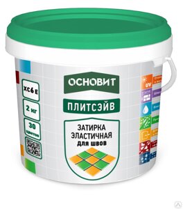 Затирка эластичная Основит Плитсэйв ХС6 Е светло-зеленый 051 2 кг 07682