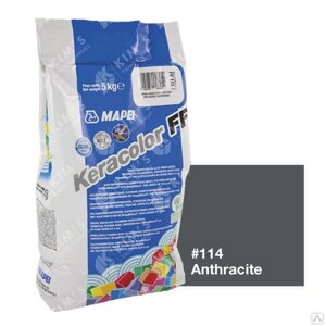 Затирка Mapei KeraColor FF-Alu 114/2 Антрацит 3797