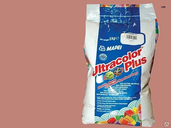 Затирка Mapei UltraColor Plus 2 кг 140 красный коралл 6851 от компании Строй Мир Крым. Симферополь. - фото 1