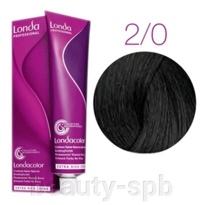 Londa Color стойкая крем-краска, 2/0 черный, 60мл