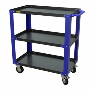 Gt3. blue Инструментальная тележка GAROPT, три полки, cерия "No boxes", Синяя