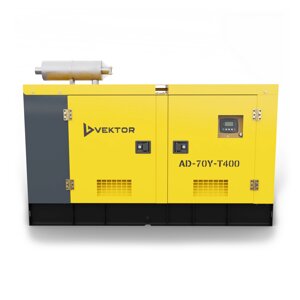 Дизельный генератор Vektor AD-70Y-T400 в шумозащитной кожухе