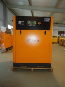 Винтовой компрессор с ременным приводом BERG IP23 ВК-22Р, давление 10 бар