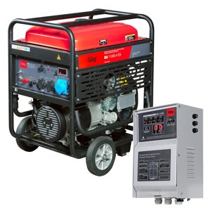 FUBAG Бензиновый генератор с электростартером и коннектором автоматики BS 11000 A ES + Блок автоматики Startmaster BS