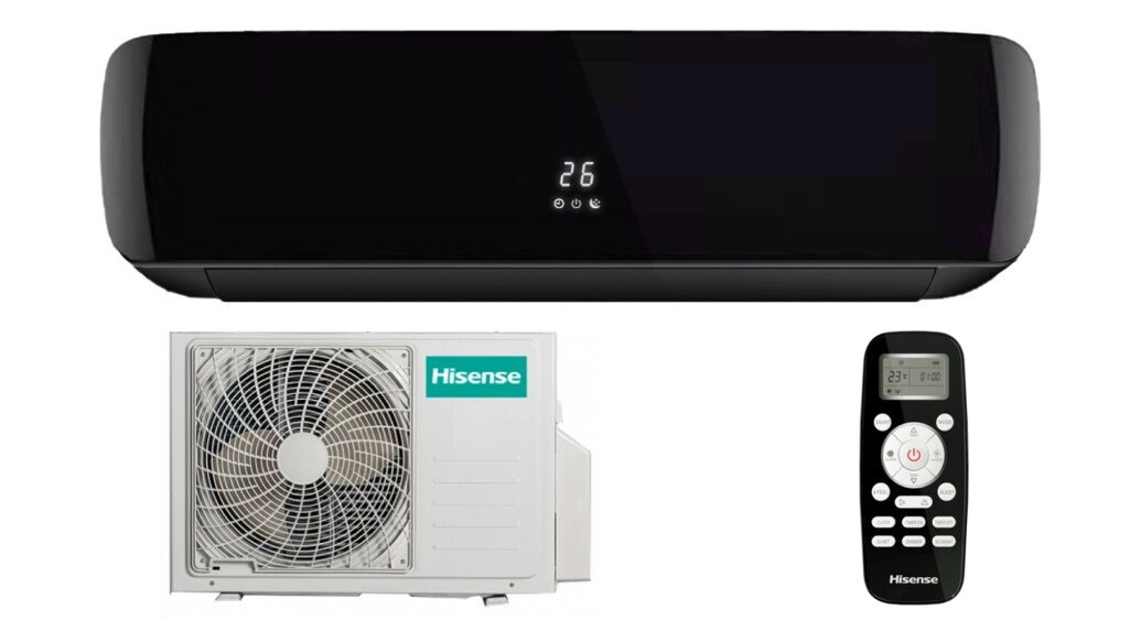 Кондиционер Hisense BLACK CRYSTAL Classic A AS-07HW4SYDTG035BG/AS-07HW4SYDTG035ВW Сплит-система от компании Сплит-Настрой - фото 1