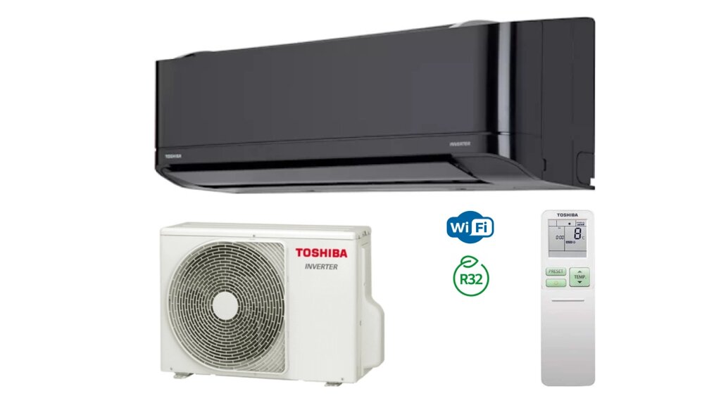 Кондиционер TOSHIBA SHORAI EDGE BLACK DC Inverter RAS-B13G3KVSGB-E/RAS-13J2AVSG-E1 Сплит-система от компании Сплит-Настрой - фото 1