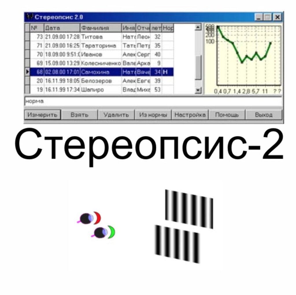 Компьютерная Программа "Стереопсис 2" от компании МскМедпром - фото 1