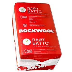 Утеплитель Rockwool Лайт Баттс 1000х600х50 мм, 10 шт. уп