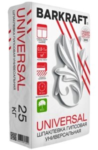 BARKRAFT Шпаклевка Универсальная, 25 кг (56шт)