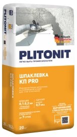 Шпаклевка полимерная Plitonit КП Pro финишная белая 20кг