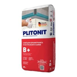 Клей для плитки и керамогранита Plitonit В+ 25кг