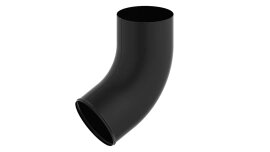 Колено трубы МЕТАЛЛ ПРОФИЛЬ Foramina PUR D100, Ral 7024, графит