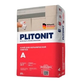 Клей для плитки и керамогранита Plitonit А 25кг
