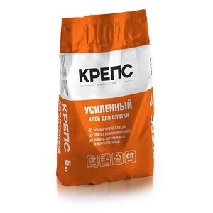 Крепс Усиленный клей для плитки 5кг (4 шт кор)