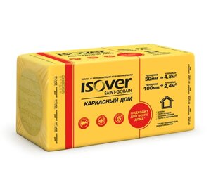 Утеплитель Изовер Каркасный Дом 1000х600х100 4шт. уп