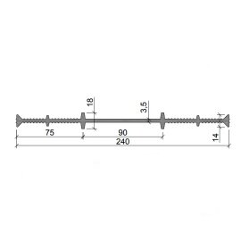 Гидрошпонка АКВАСТОП ХВ-240 ПВХ-П