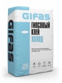 GIFAS Клей для ГКЛ ПГП холод 25кг/50шт