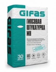 GIFAS Штукатурка гипсовая МН 30 кг/40 под.