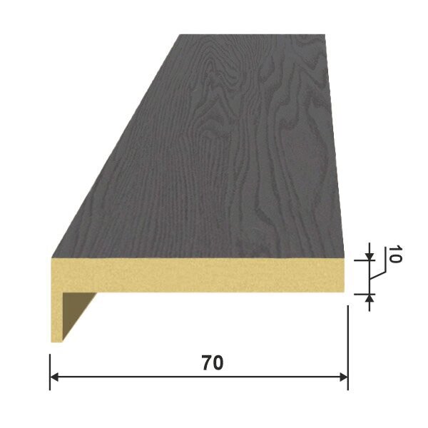 Наличник софт графит от компании Двери Белорусии - фото 1