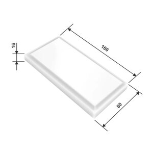 Квадрат (цоколь) большой белый RAL 9003
