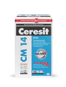 Клей повышенной надежности для керамогранита и керамической плитки Cerecit СМ 14 (25кг)