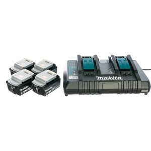 Makita PowerPack LXT аккумулятор BL1840B x 4шт + ЗУ DC18RD + кейс набор 198489-5