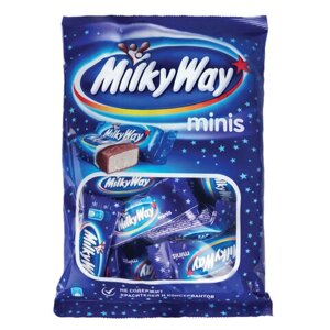 Батончики мини MILKY WAY Minis суфле в молочном шоколаде, 176 г