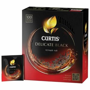 Чай CURTIS Delicate Black черный, 100 пакетиков в конвертах по 1,7 г