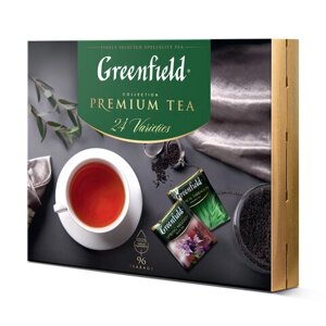 Чай GREENFIELD Premium Tea Collecton ассорти 24 вкусов, НАБОР 96 пакетиков