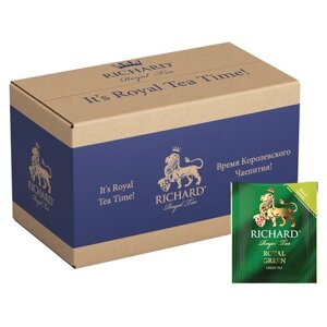 Чай RICHARD Royal Green зеленый, 200 пакетиков в конвертах по 2 г