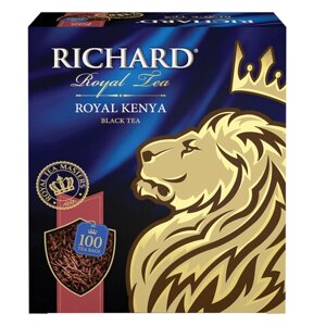Чай RICHARD Royal Kenya черный кенийский, 100 пакетиков по 2 г