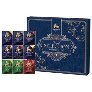 Чай RICHARD Royal Selection Of Premium Teas ассорти 9 вкусов, НАБОР 72 пакетика
